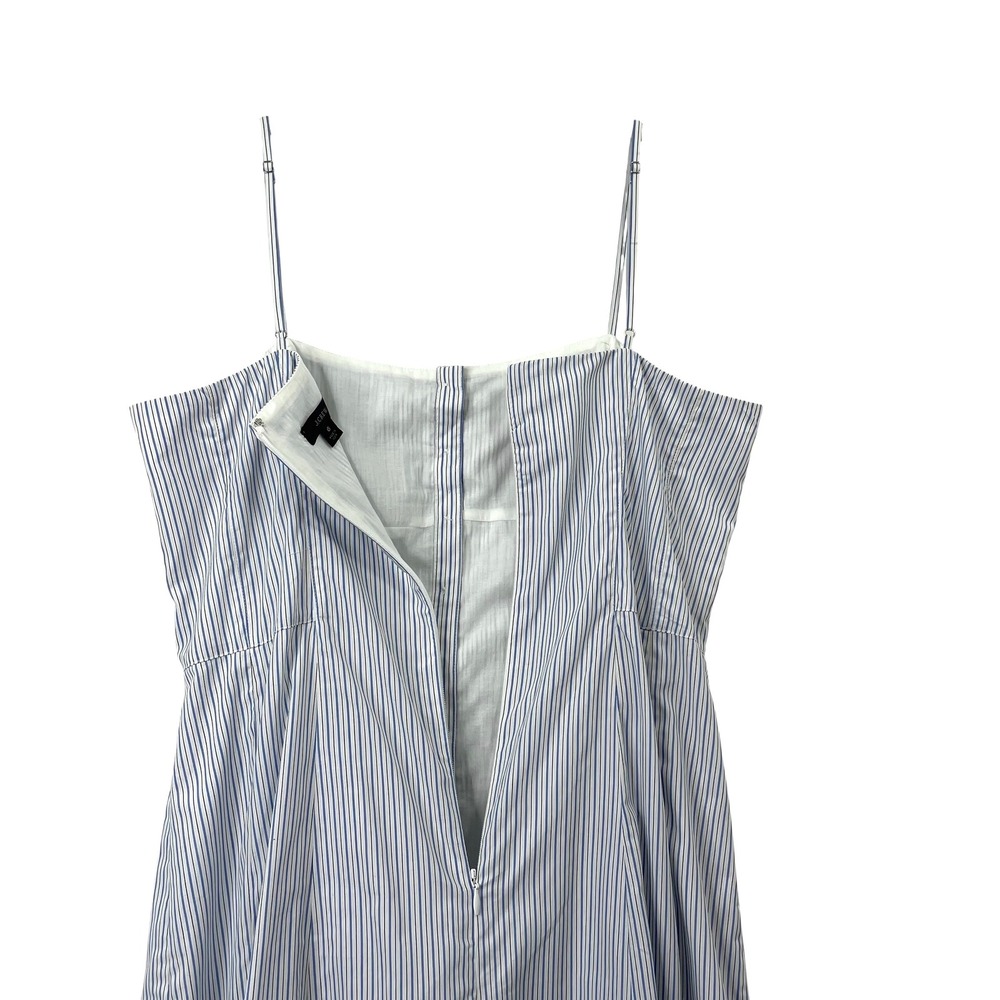 J. Crew Button-down cotton poplin dress in stripe Size 6 - Picture 9 of 10